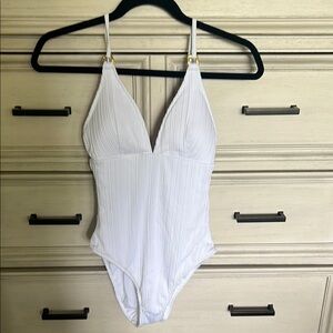 White Kids One Piece Swimsuit